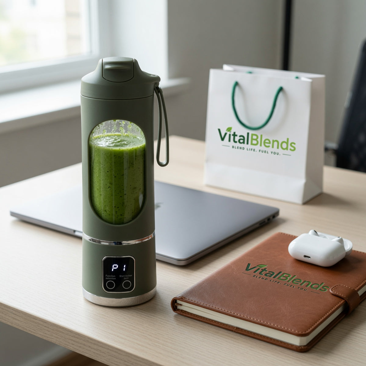 VitalBlends™ Portable Blender | USB Rechargeable Smoothie Maker
